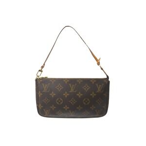 LOUIS VUITTON Monogram Accessory Pouch Pochette Accessoires Brown